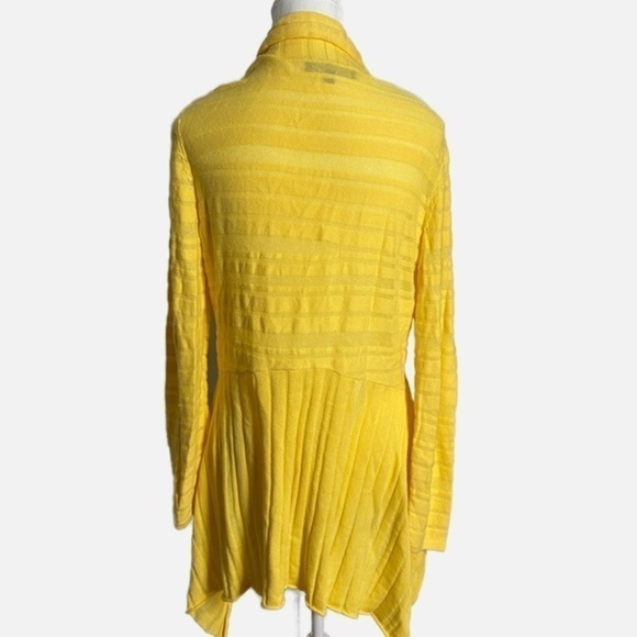 Evan‎ Picone Yellow Lightweight Open Cardigan - Picture 2 of 8
